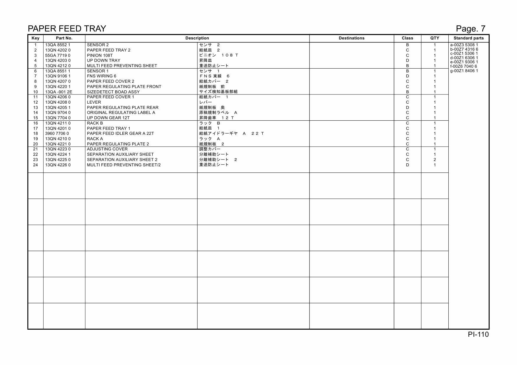 Konica-Minolta Options PI-110 13QN Parts Manual-5